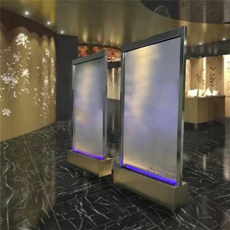 Customized self standing indoor water fountain waterfall