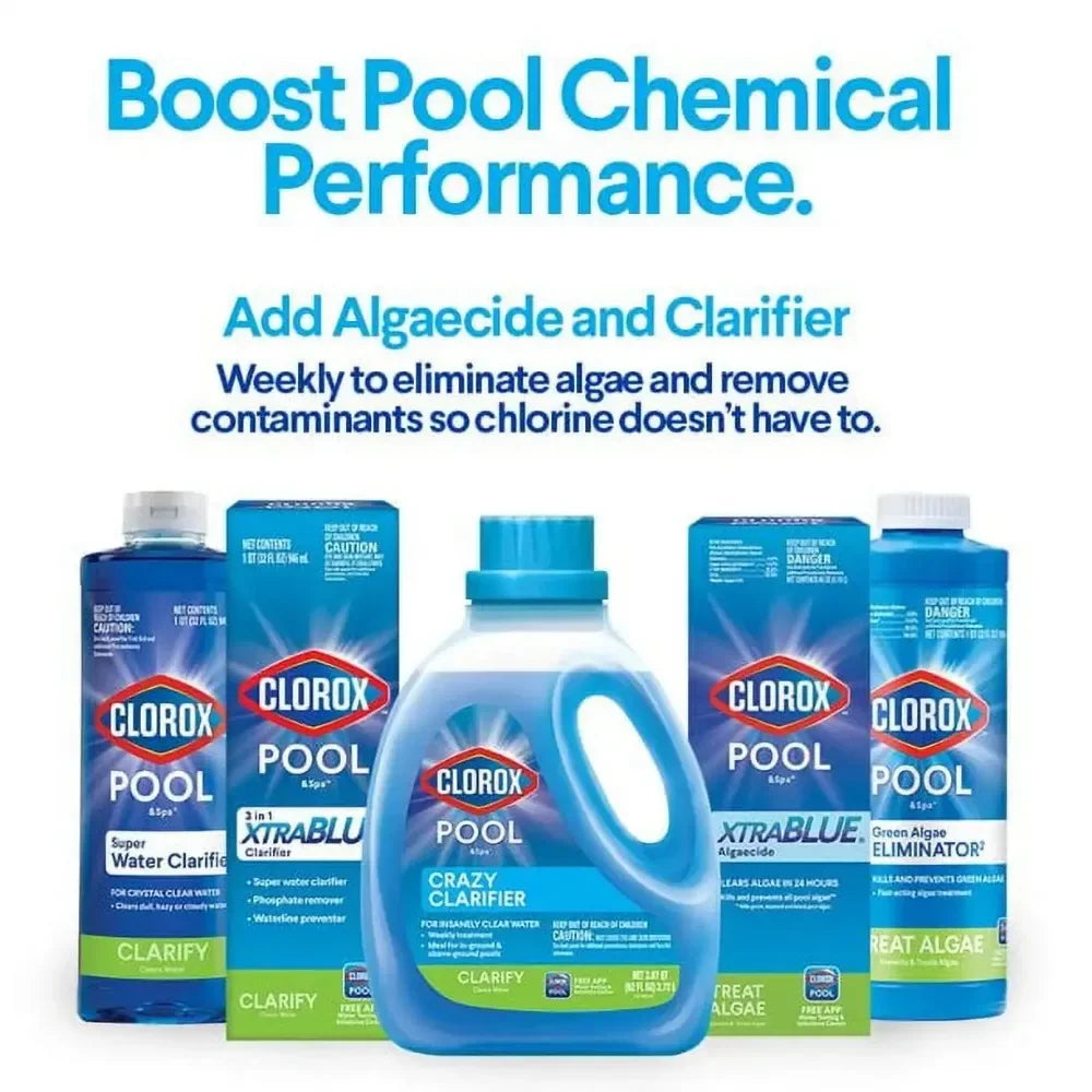 Clorox Pool&Spa Crazy Clarifier Recommended Use for Insanely Clear Pool Water