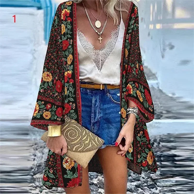 Bikini Cover Up Cardigan Swimsuit Woman Beach Cover Up Swimwear Women Long Sleeved Kimonos Beachwear