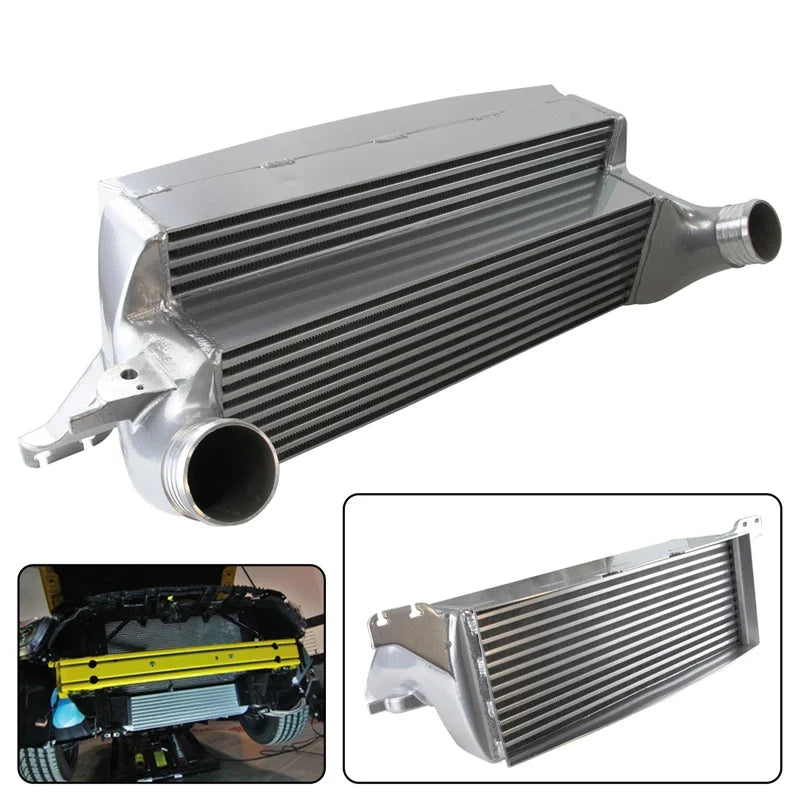 Tuning Competition Intercooler  Fits For EVO1 Ford Mustang EcoBoost  2.3L 2015-2020 Silver/Black