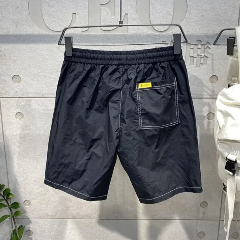 Men's Slim Casual Trend Shorts Oversize Beachwear Quick Drying Midget Workwear Short Pants Summer Streetwear Breeches