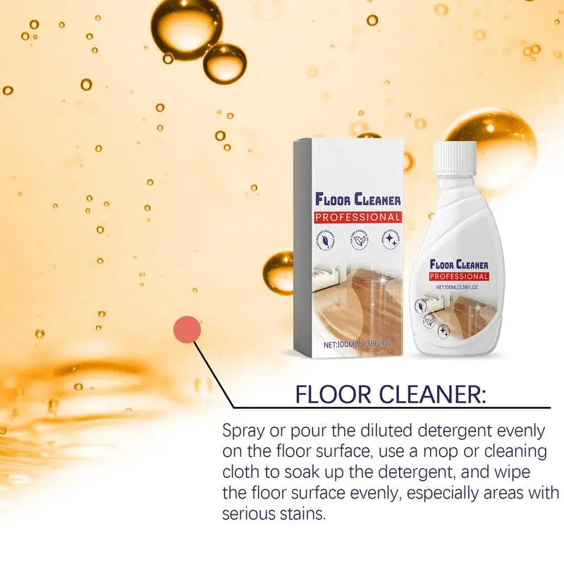 Hard Floor Cleaner Floor Polishing Liquid 100ml Household Supplies Floor Polisher Liquid All Purpose Cleaner Hardwood Floor