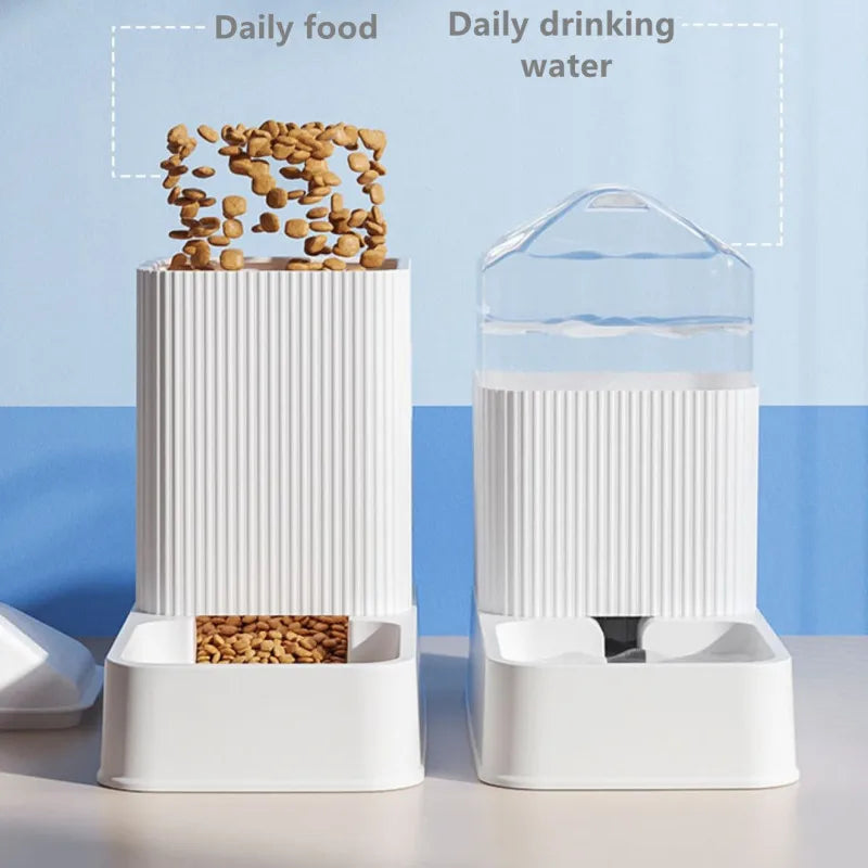 Automatic Pet Water Dispenser Drinking Fountain Bottle Plastic Pet Feeding Drinker Water Bowl
