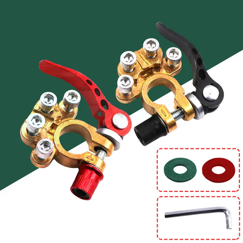 12V 24V Automotive Car Top Post Battery Terminals Wire Cable Clamp Terminal Connectors Quick Disconnect Auto Cables