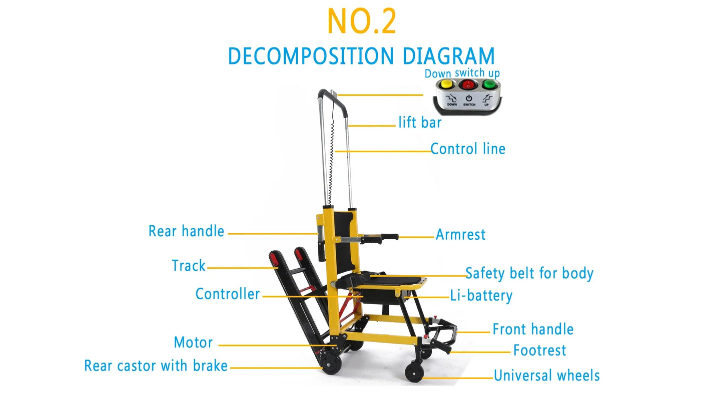 For wheelchai climb stairs stair lift chair disabled people electric electric chair for stairs