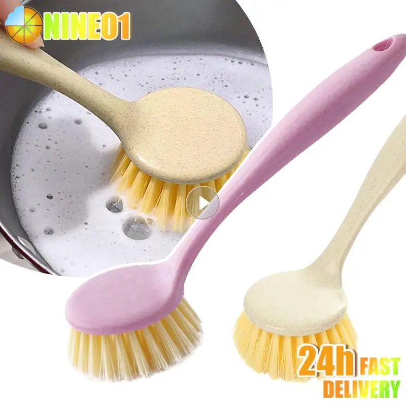 1PC Dish Brush Pot Brush Cleaning Products Tools For Home Dishwashing Non-stick Oil Brush  Accessories For Kitchen