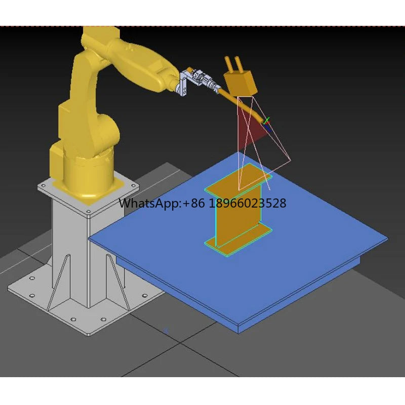 Steel structure industry Programming without teach pendant Support customization 6-9 Axis Welding robot station