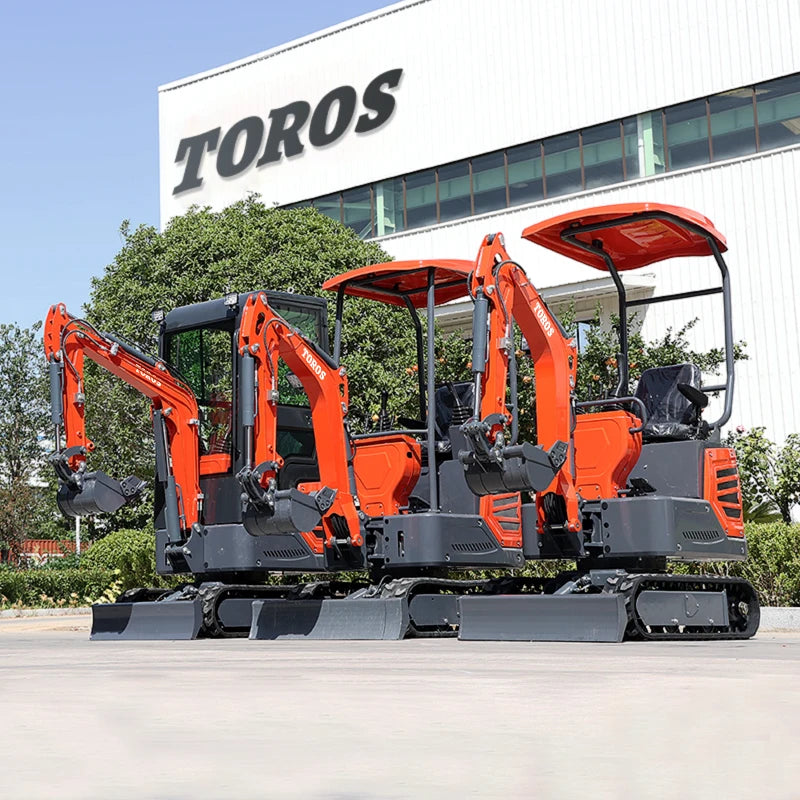 1200kg Multifunctional Mini Excavator Manufacturer Farm Household Hydraulic Crawler Micro Digger Price Compact Bagger