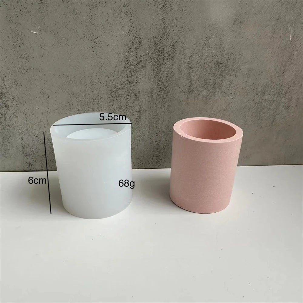 1/2PCS Vase Silicone Mold Concrete Aromatherapy Plaster Flower Pot Molds Candle Jar Epoxy Resin Storage Box Mould Handmade