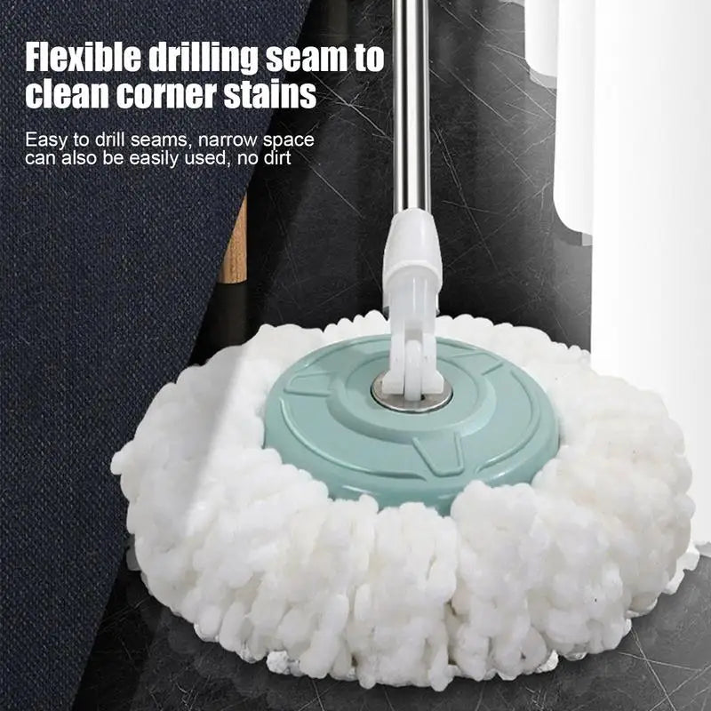 Spin Mop And Bucket Set Rotatable Automatic Dewatering Broom Mop  Floor Cleaning Tools  Household Kitchen Livinmg Room Clean Mop