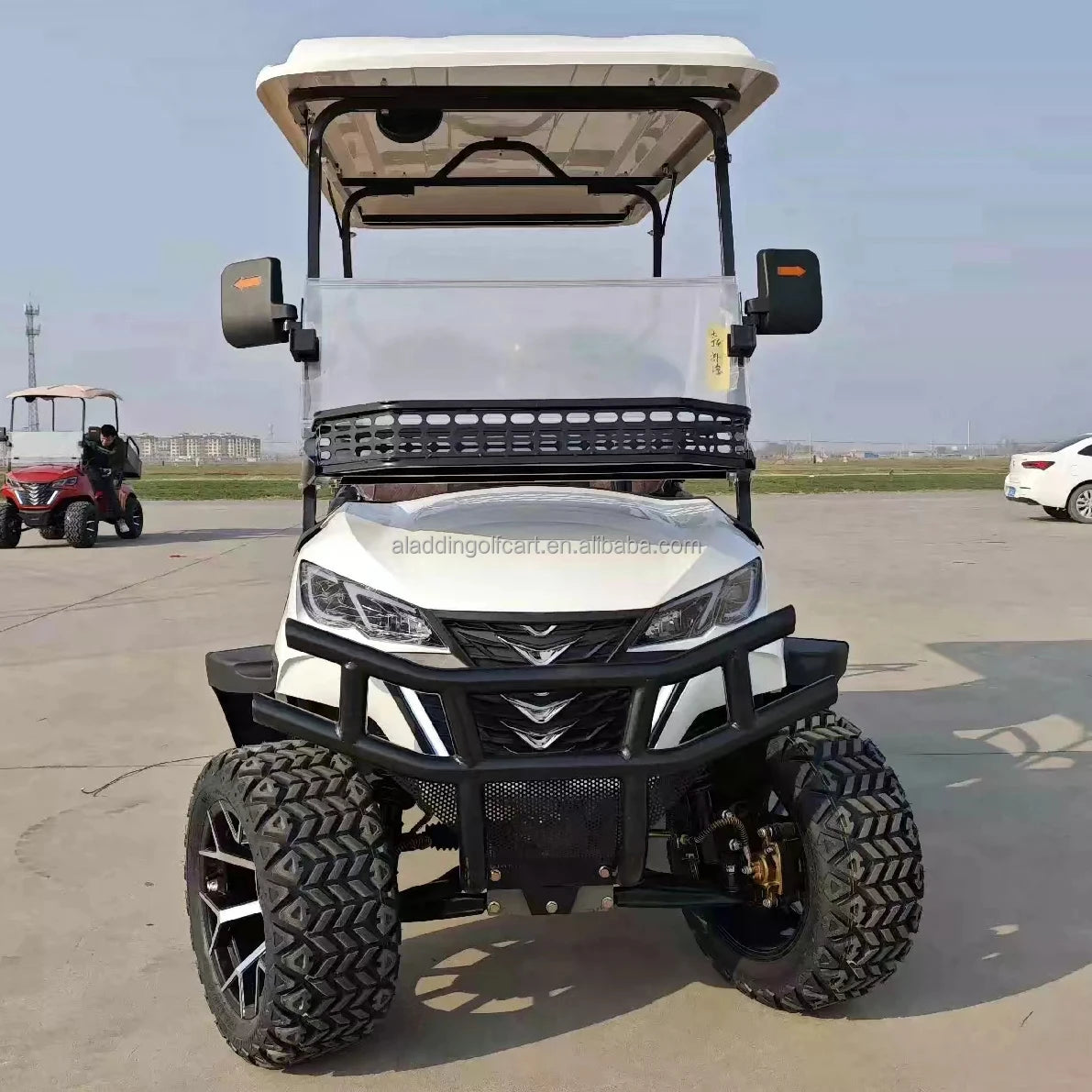 Offroad Golf Cart With Trailer License Vehicles Trolley Glide Golf Buggy 48V Electric Lithium Battery Golf Car