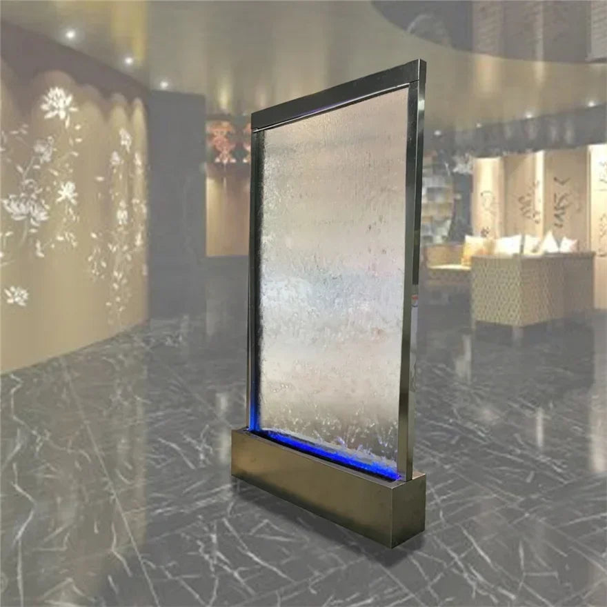 Customized self standing indoor water fountain waterfall