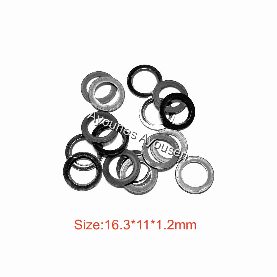 100Pcs GDI Fuel  Injector Repair Kits Gasket for Mazda 3 6 CX-7 2.3L L4 Turbo L3K9-13-250A E7T20171(2007-2012)  (AY-P3110)