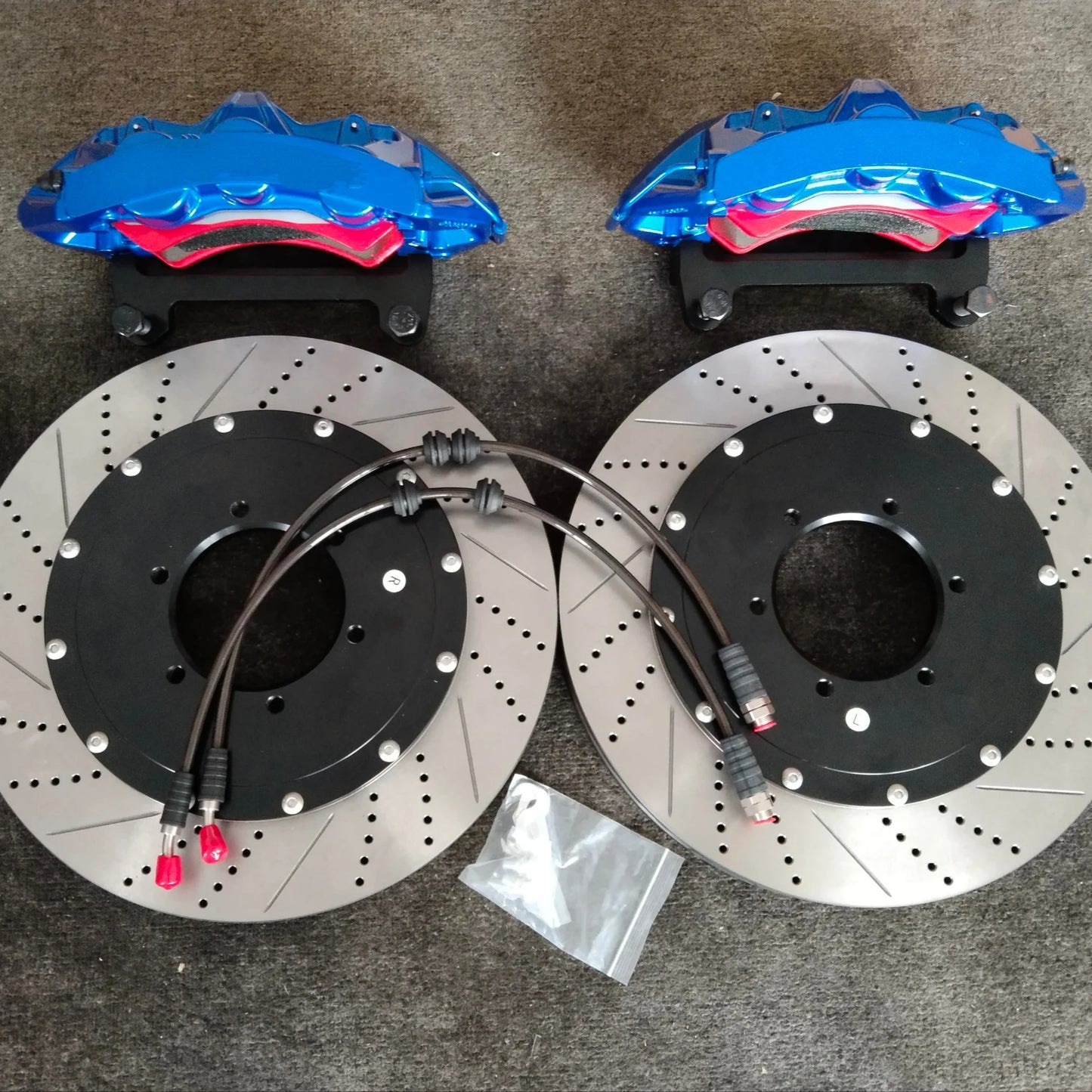 Dicase High Performance Blue Big Brake Kit Caliper with 355mm brake disc for BMW Ford Mustang