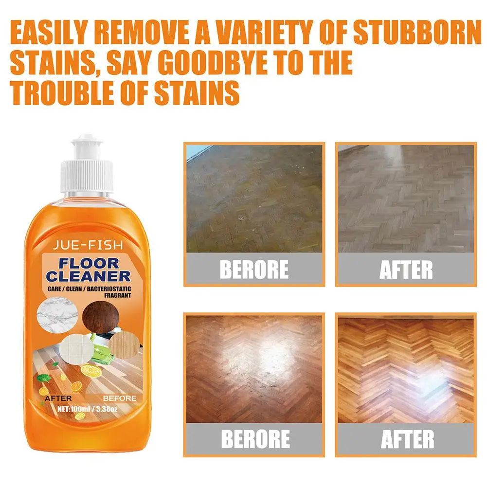 100ml Powerful Decontamination Floor Cleaner Liquid Wood Floor Stain Remover Cleaning Polishing Brightening Repair Scratch Tool