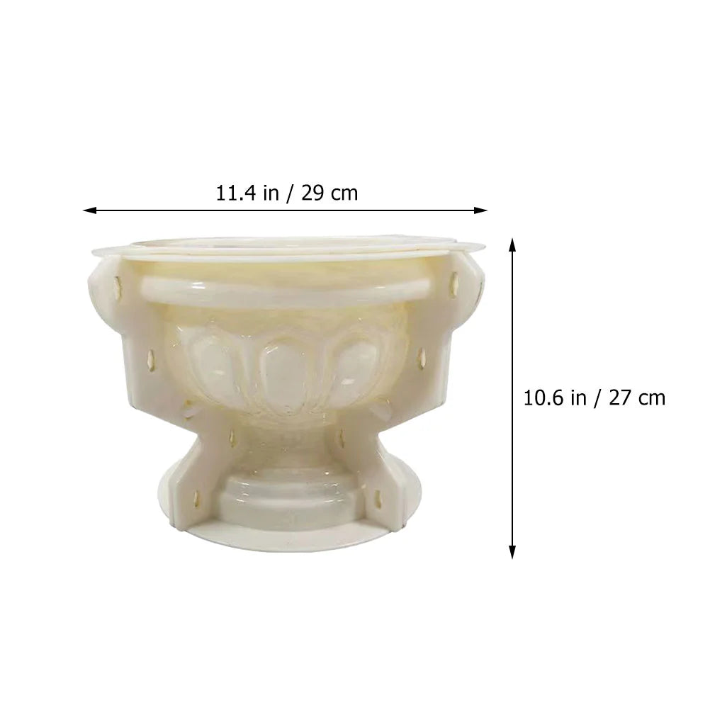 European Flowerpot Mold Treasure Basin Concrete Planter Vase Molds Pots Large Urn Outdoor