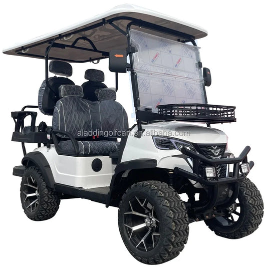 Offroad Golf Cart With Trailer License Vehicles Trolley Glide Golf Buggy 48V Electric Lithium Battery Golf Car