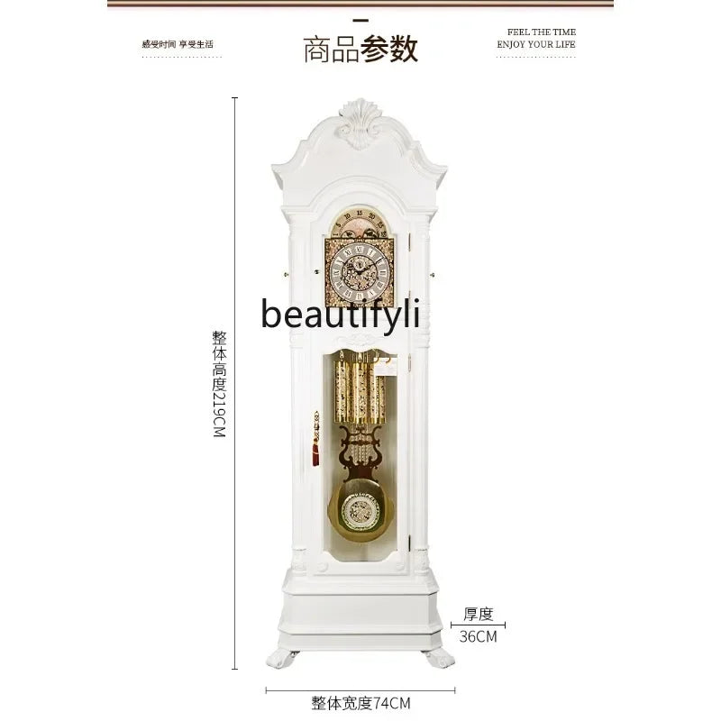 European-Style the Grandfather Clock Living Room Simple Vertical Floor Clock Hermle Mechanical Light Luxury Modern