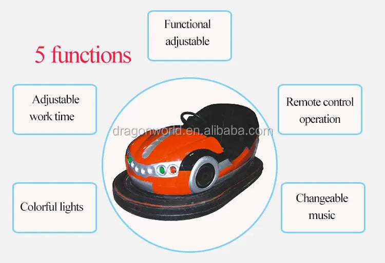 Outdoor amusement park rides electric battery bumper car for sale