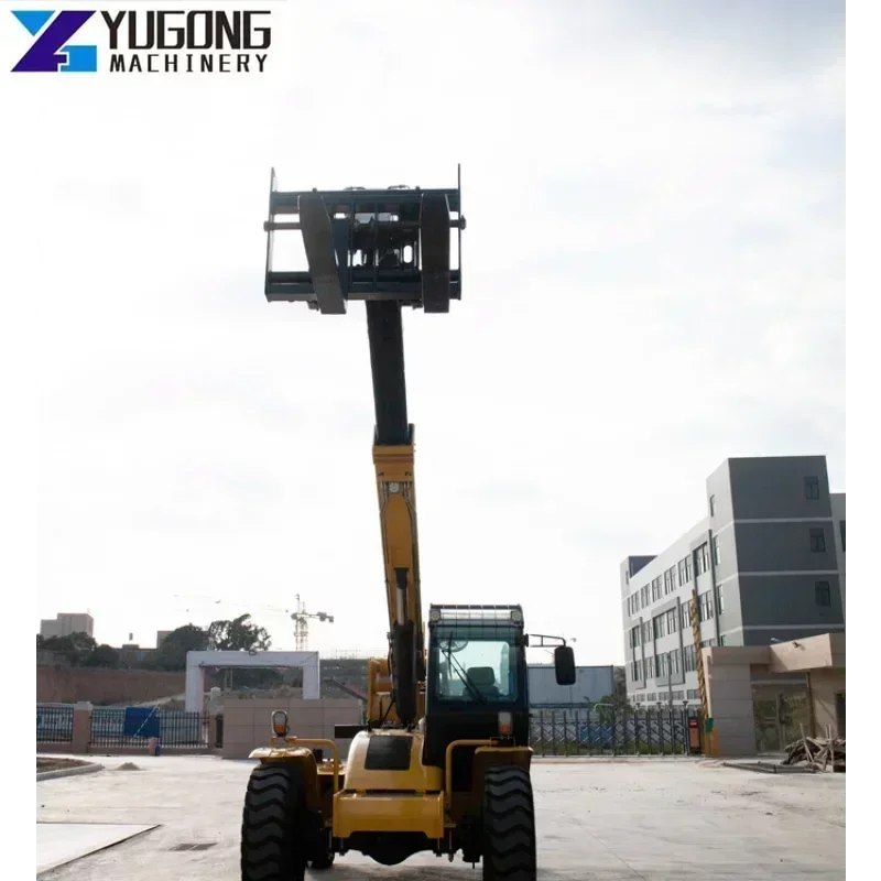 YG Telescopic Handler Telehandler 8 Meters Lifting Height Forklift Hydraulic Off Road Boom 4x4 All Terrain Diesel Enginee Loader