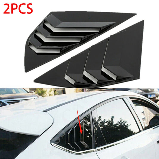 1 Pairs Rear Window Louvers Car Vent Side Tuyere Louvers Vent For Ford Focus ST RS MK3 2012-2018