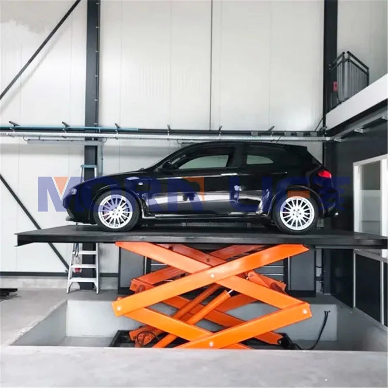 One Cylinder Hydraulic Lift Car Lift Villa Basement Hydraulic Scissor Car Parking Lift for 4S Stores/home Garages