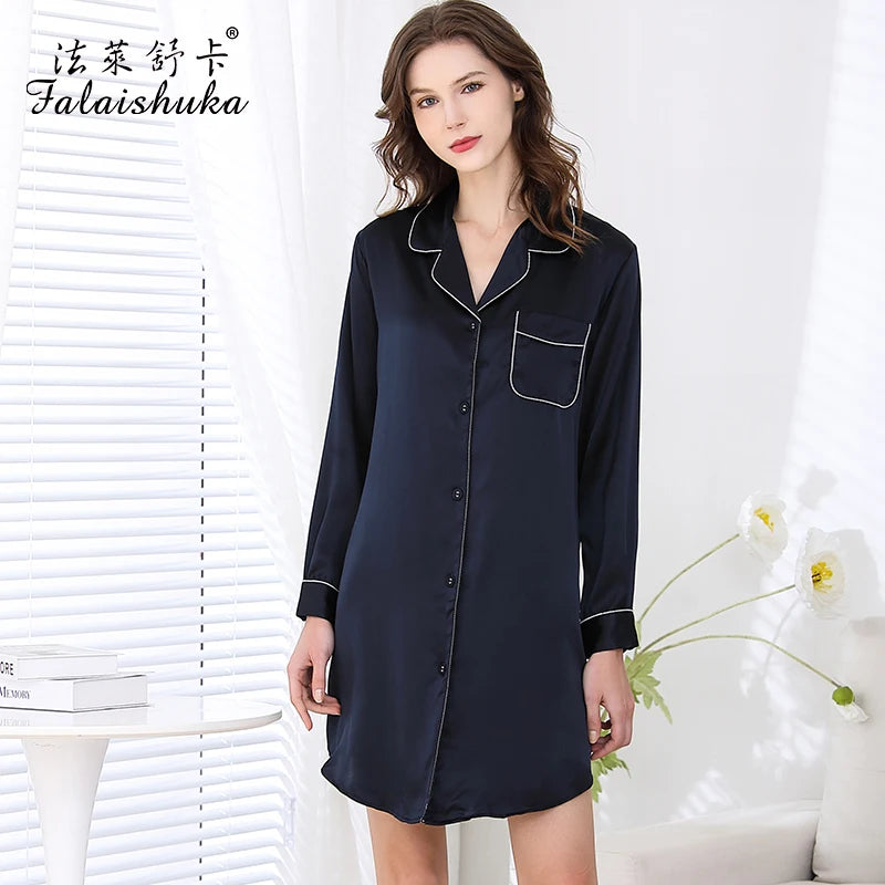 100% Genuine Silk Dress Women sleepwear