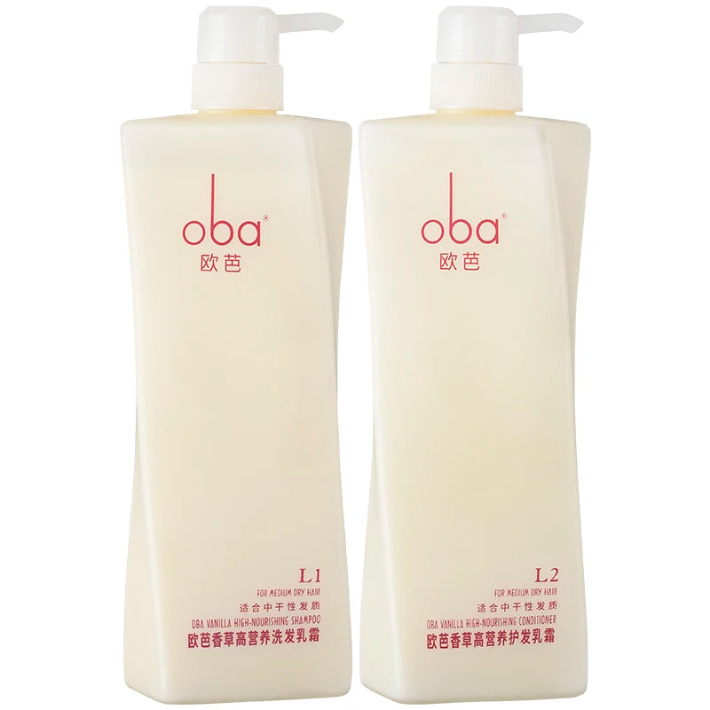 Oba Damage Repair Keratin Smooth Shampoo And Conditioner Smoothing Wash Set 2x740g