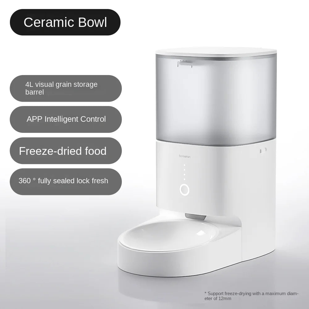 Automatic Food Dispenser Wireless Sensor Water Fountain Timing and Quantitative Intelligence Dog Bowl Small Animals Products