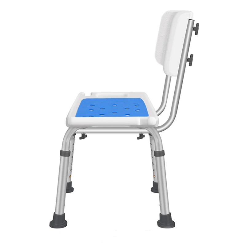 Adjustable Elderly bathroom seat anti-skid bath with backrest Non-slip mat chairs for elderly squat stool for shower chair