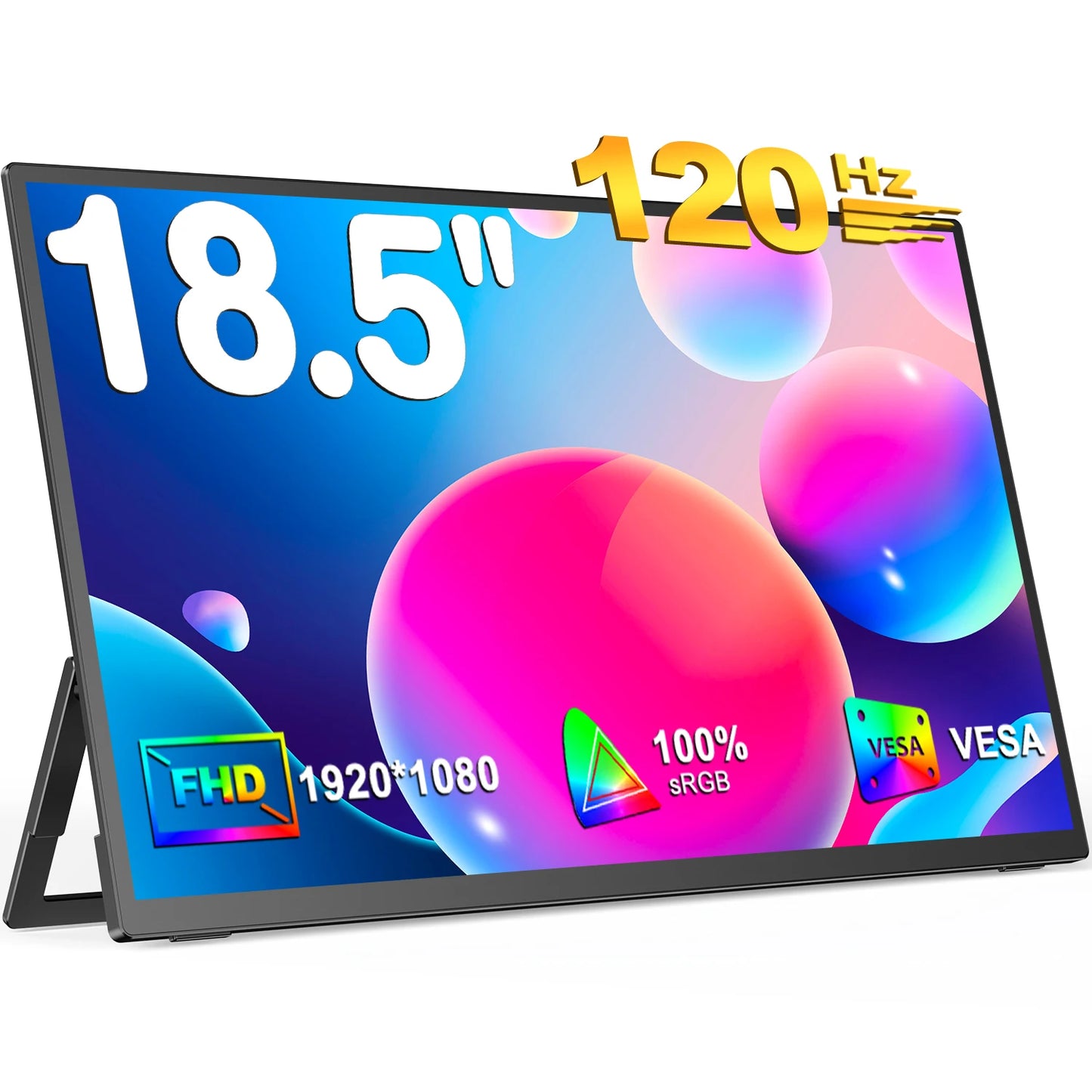 UPERFECT 18.5 Inch 120Hz Touchscreen Portable Monitor 1080P Ultra Slim 100%sRGB  IPS Laptop Second Screen Game Display With VESA