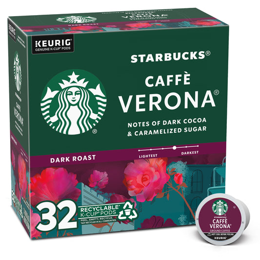 , Caffè Verona, Dark Roast K-Cup Coffee Pods, 32 Count