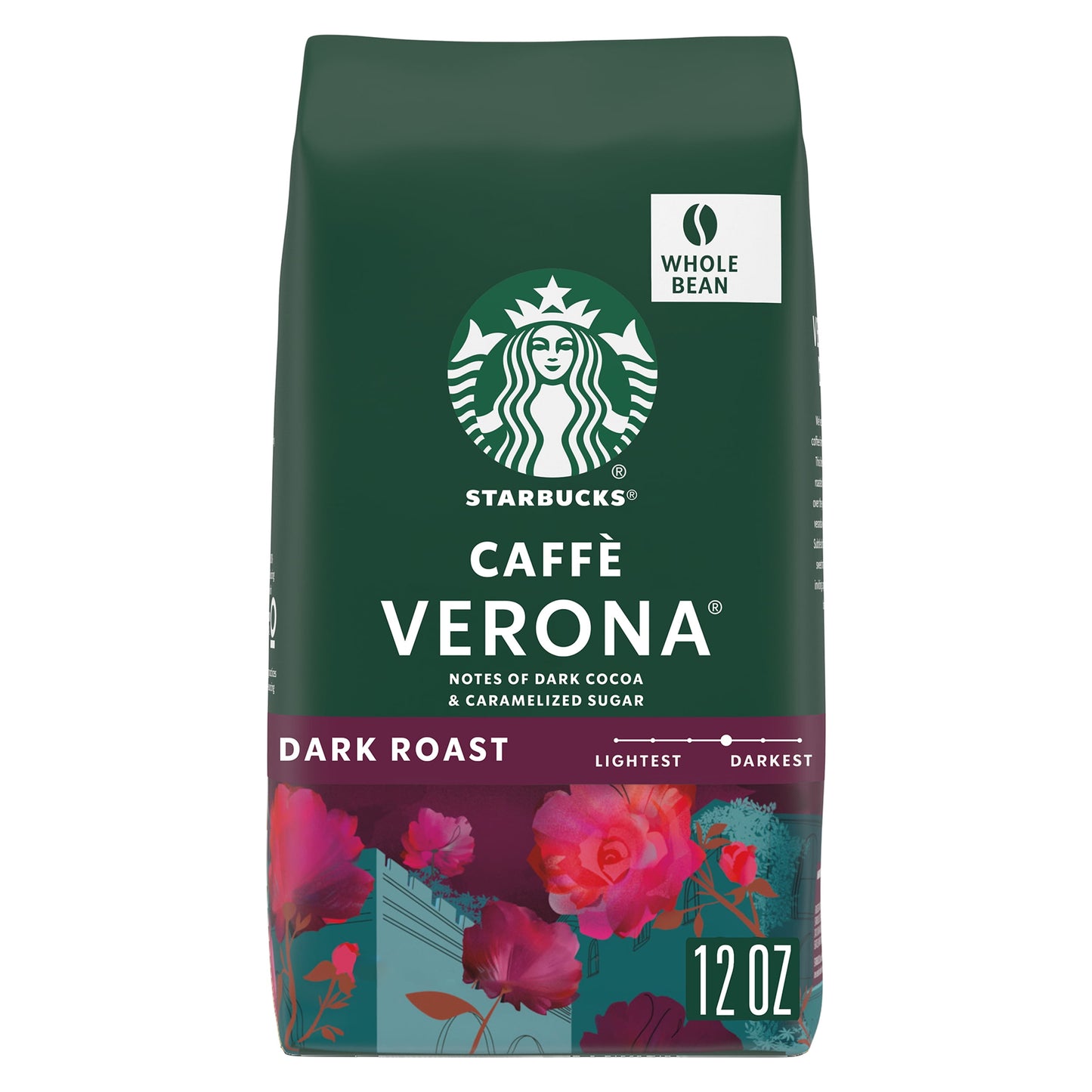 Caffè Verona, Whole Bean Coffee, Dark Roast, 12 Oz