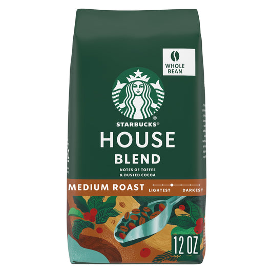 House Blend, Whole Bean Coffee, Medium Roast, 12 Oz