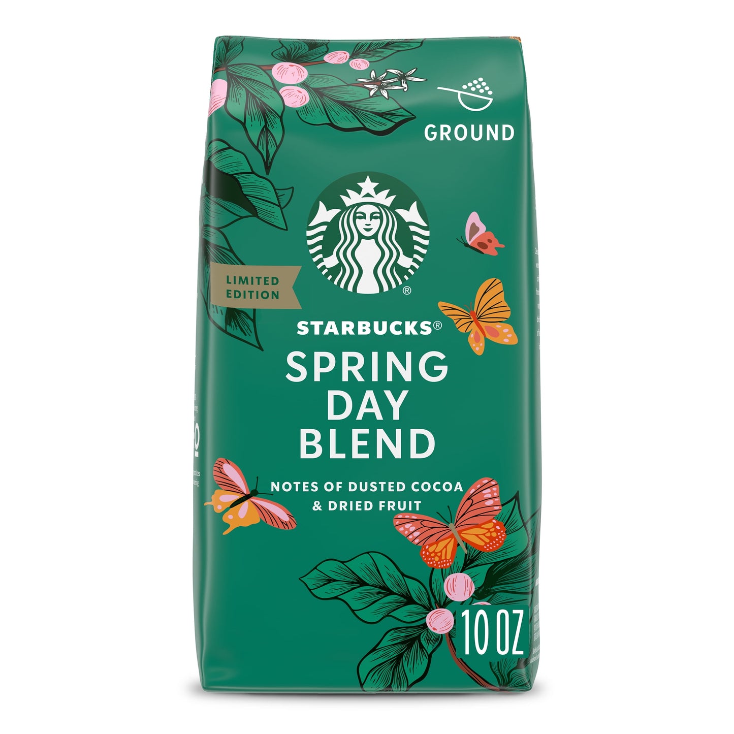 , Spring Day Blend, Medium Roast Ground Coffee, 10 Oz