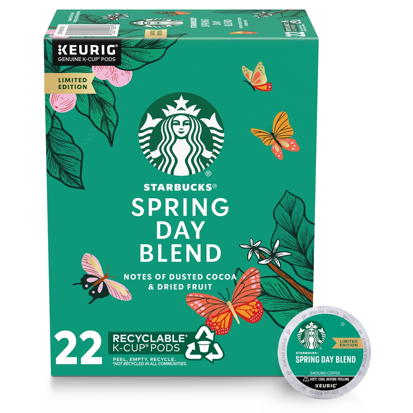 Starbucks Toasted Coconut Mocha Naturally Flavored K-Cup Coffee Pods,