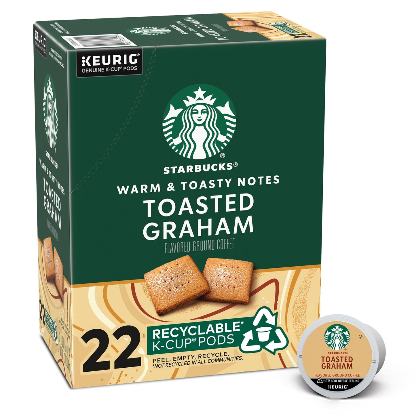 Starbucks Toasted Coconut Mocha Naturally Flavored K-Cup Coffee Pods,