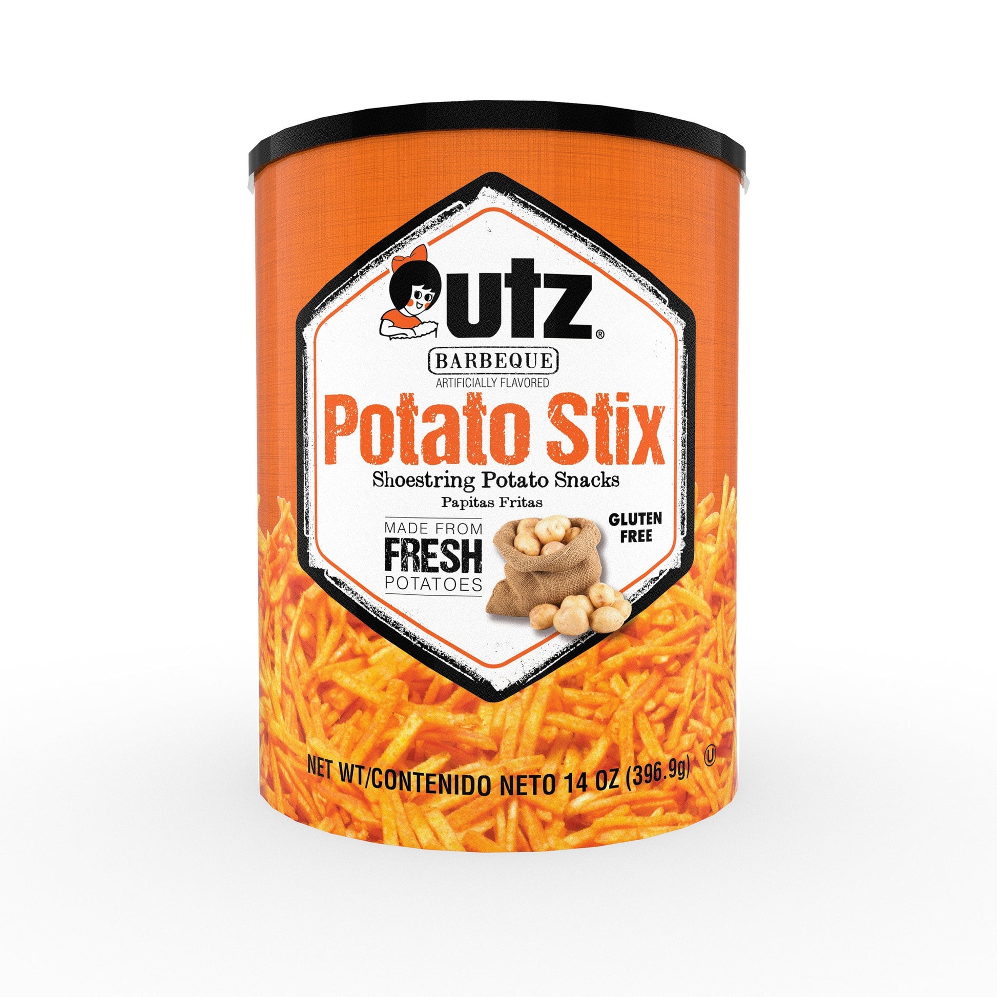 Barbeque Potato Stix, Gluten-Free, 14 Oz Canister