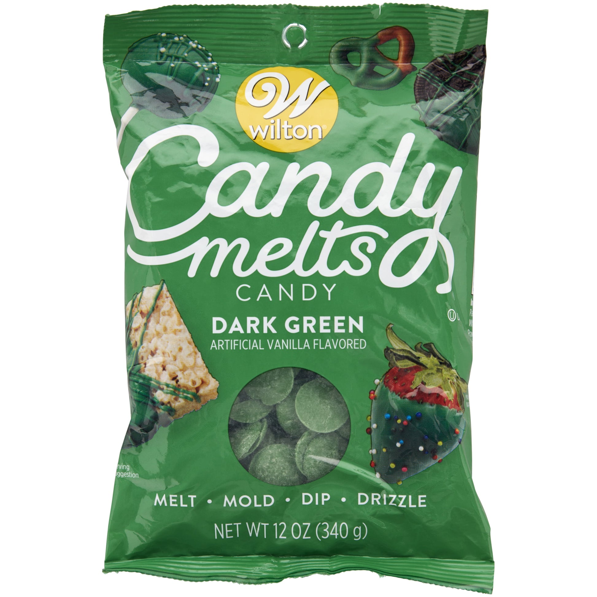 Dark Green Candy Melts Candy, 12 Oz.