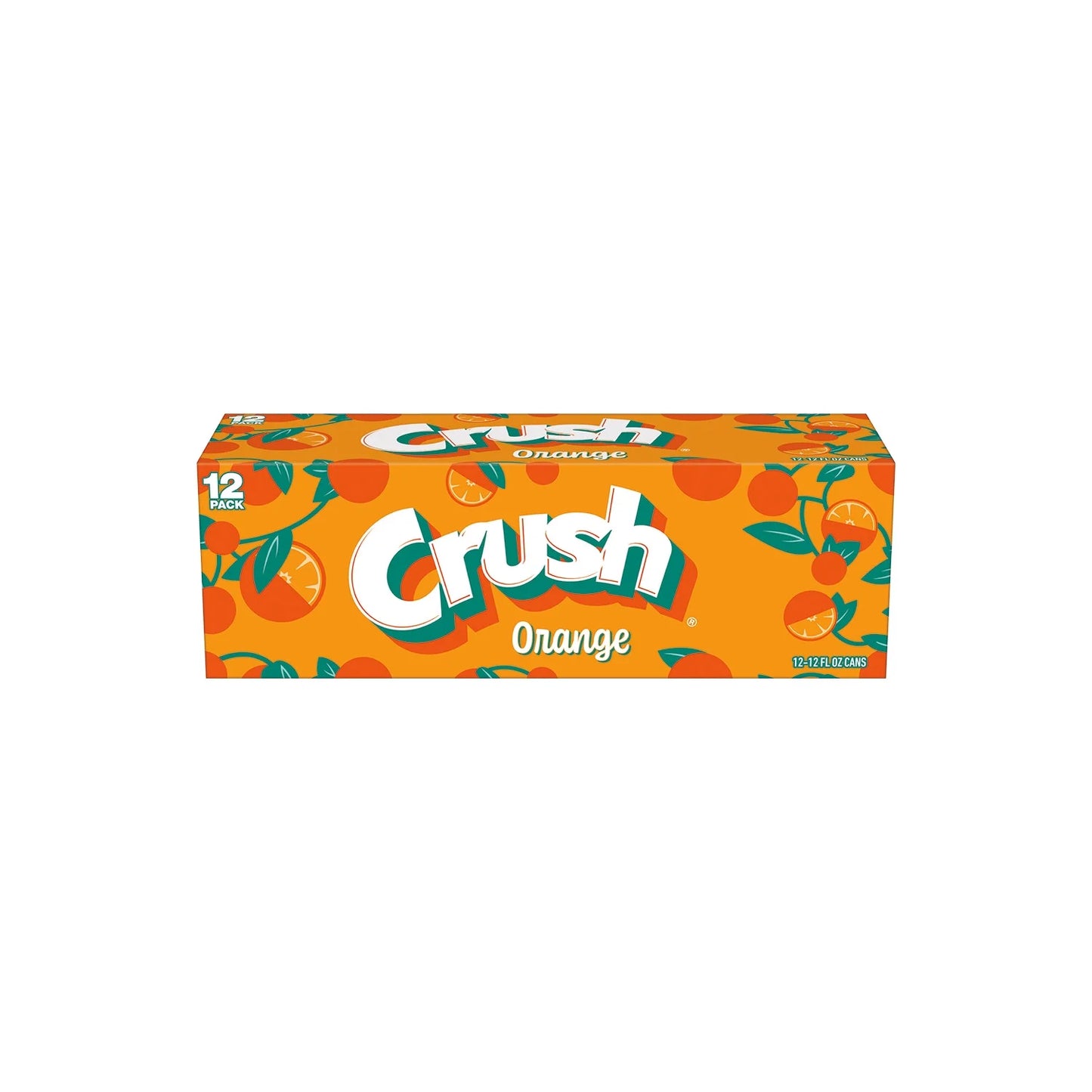 Crush Caffeine Free Orange Soda Pop, 12 Fl Oz, 12 Pack Cans