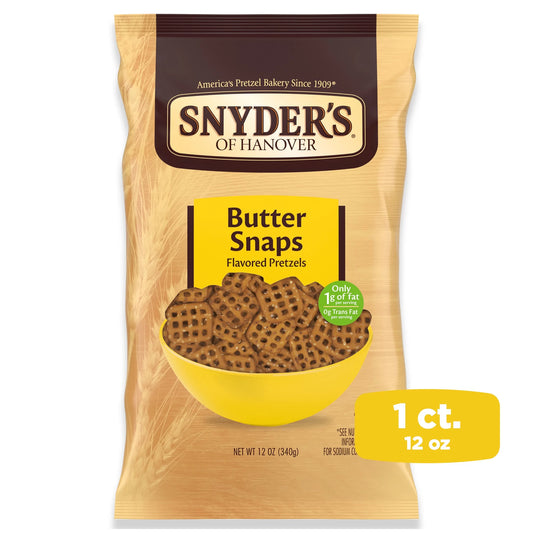 Pretzels, Butter Snaps, 12 Oz Bag