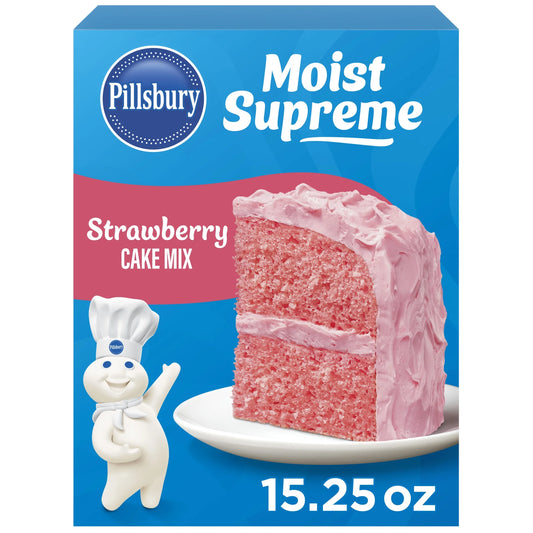 Moist Supreme Strawberry Cake Mix, 15.25 Oz Box