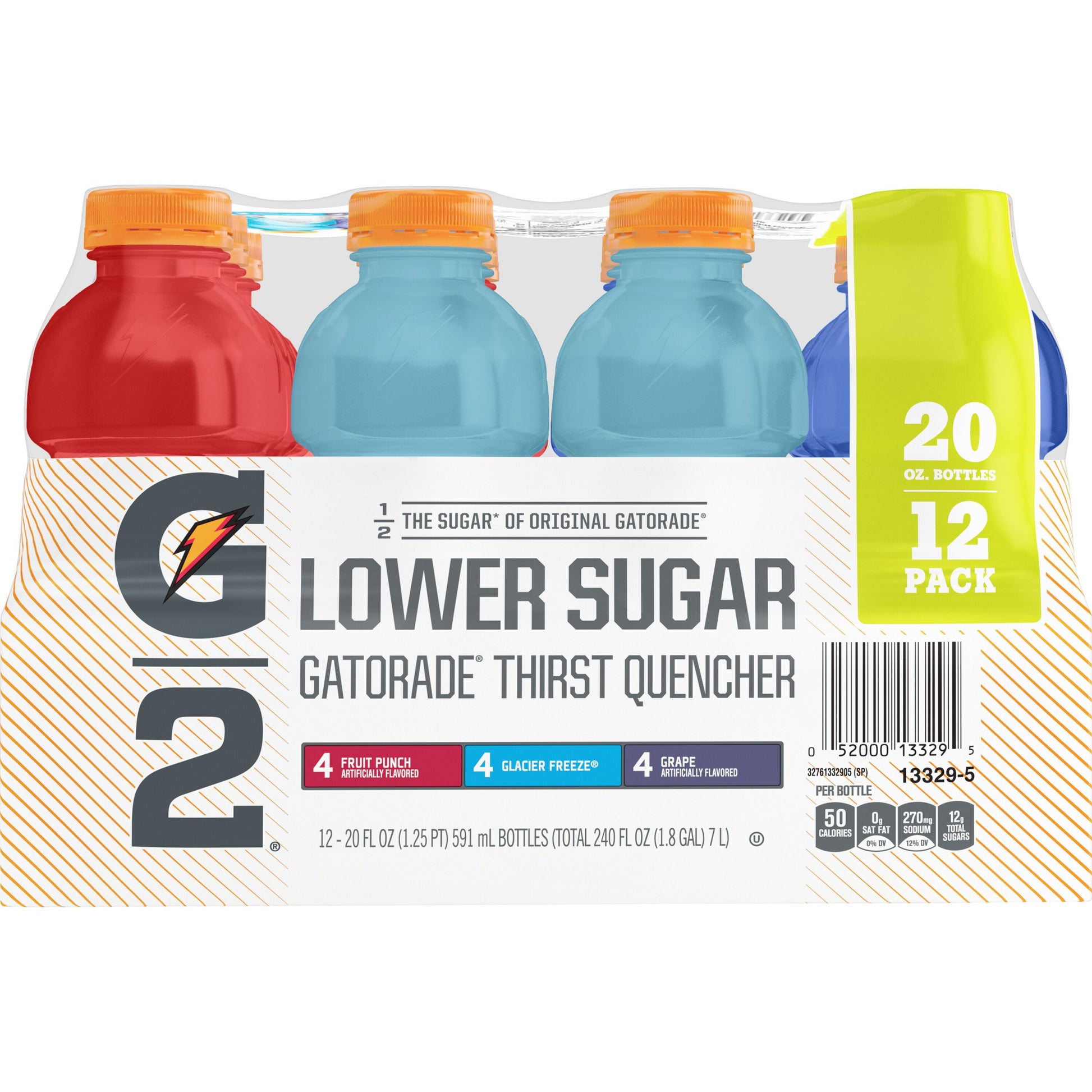 G2 Low Calorie Sports Drink Variety Pack, 20 Fl. Oz. 12 Count