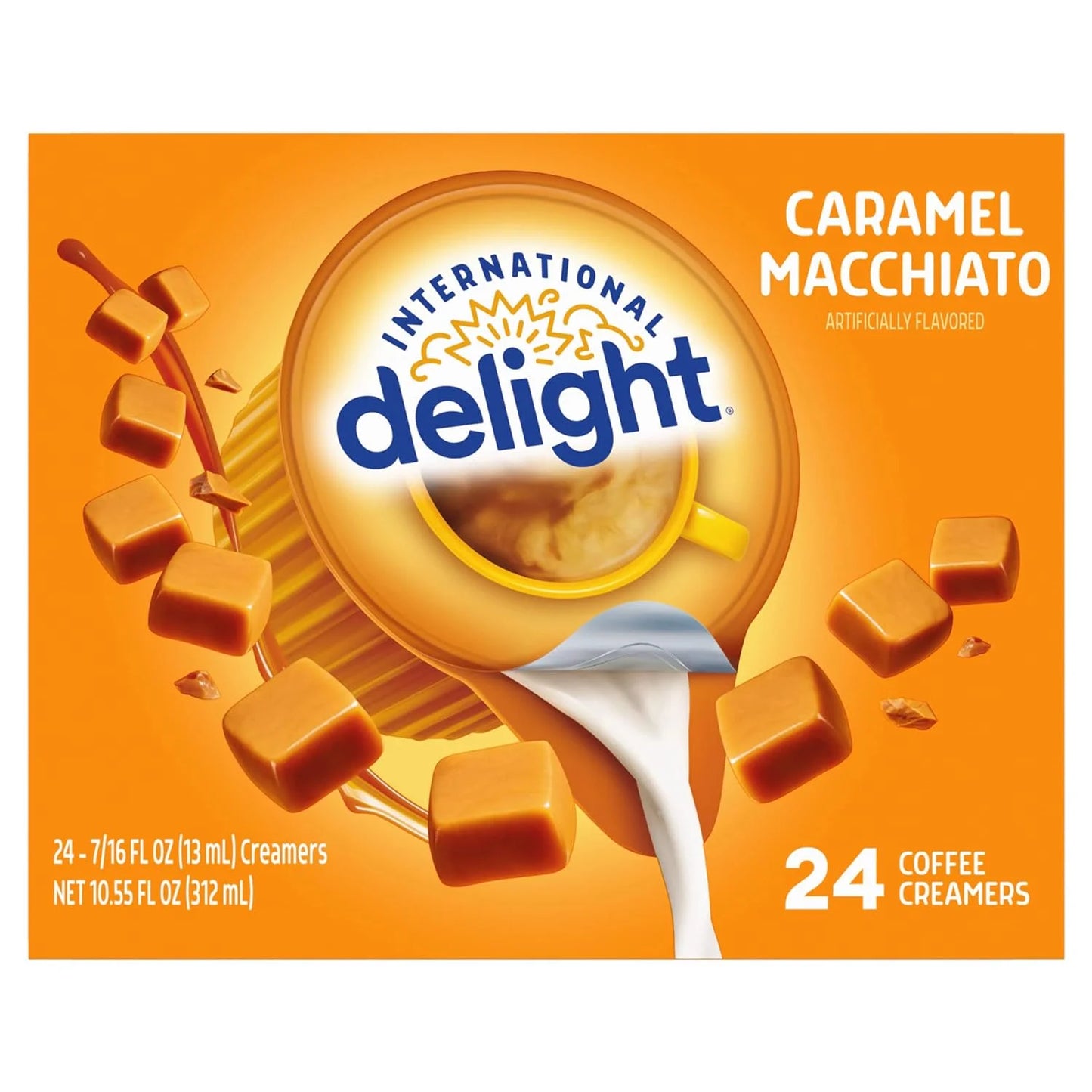 Caramel Macchiato Coffee Creamer Singles, 0.44 Fl Oz, 24 Count