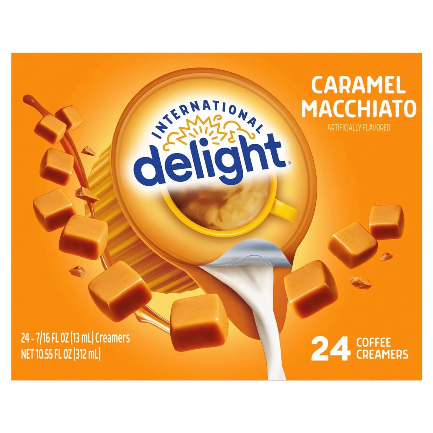 Caramel Macchiato Coffee Creamer Singles, 0.44 Fl Oz, 24 Count