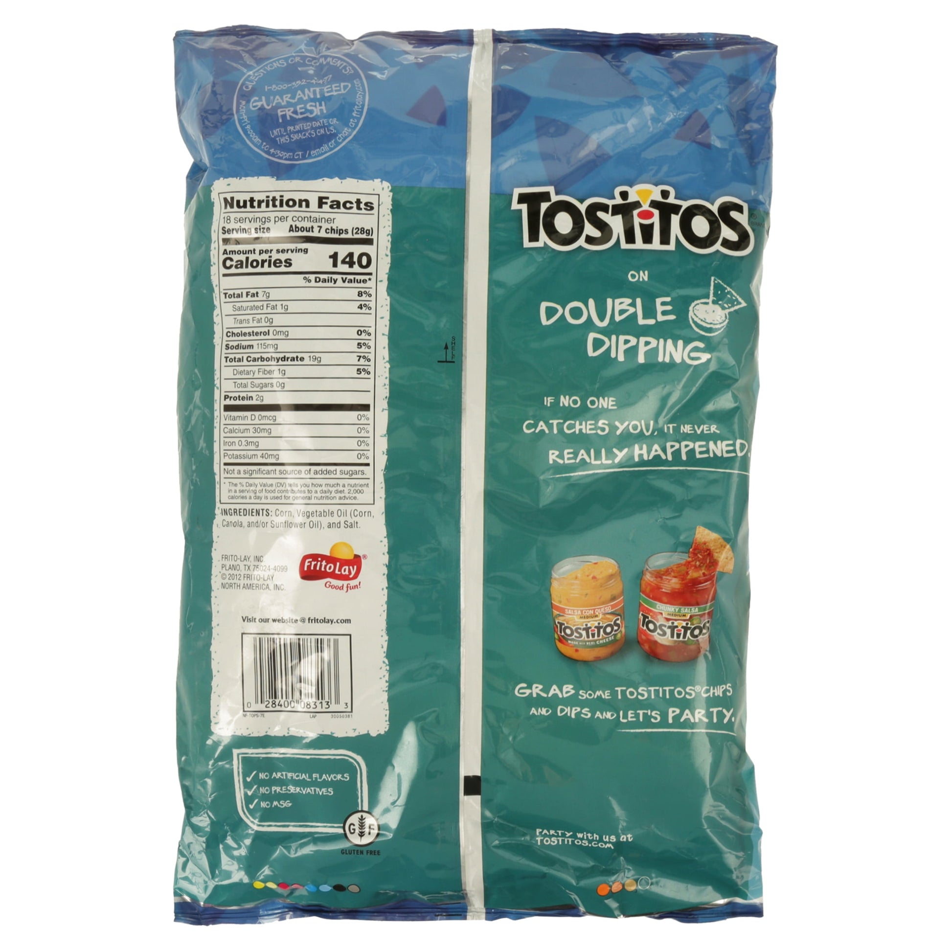 Original Restaurant Style Tortilla Chips, Party Size, 18 Oz Bag