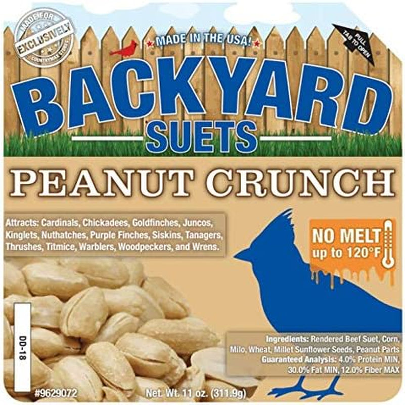 No Melt Premium Suet Cakes 12 Pack (Peanut Butter Crunch)