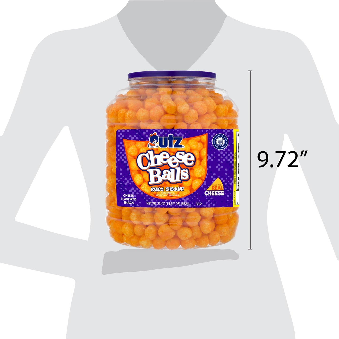 Cheese Balls, 23 Oz Barrel