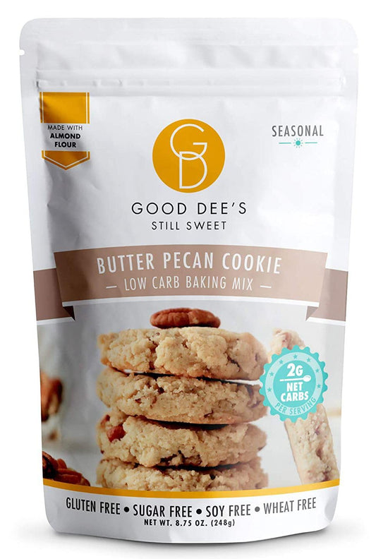 Butter Pecan Cookie Mix I Keto Baking Mix I Sugar Free, Diary Free, Gluten Free, Soy Free, Low Carb Cookie Mix I Diabetic and Atkins Friendly - 2G Net Carbs