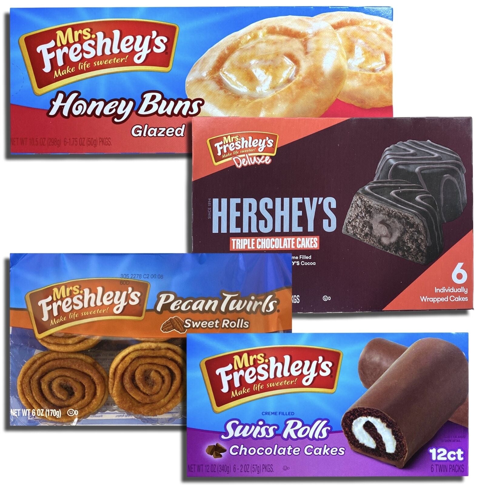 Tribeca Curations | Mrs. Freshley'S Snack Cakes Combo Packs Bundle | (Pecan